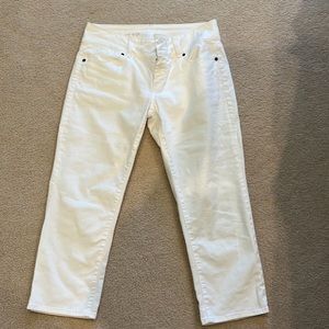 Talbots signature white crop pants